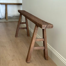 Load image into Gallery viewer, Antique Skinny Bench _ Earthy Brown