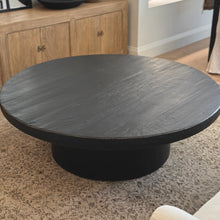Load image into Gallery viewer, Provincial Platform Coffee Table _ 2 Sizes _ Textured Black