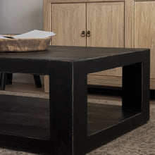 Load image into Gallery viewer, Provincial Farmhouse Coffee Table _ Square _ XL _ Black Elm