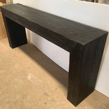 Load image into Gallery viewer, Platform Hallway Table _ Textured Black