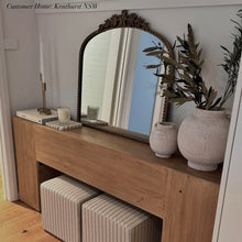 Load image into Gallery viewer, Farmhouse Hallway Table _ Earthy Brown