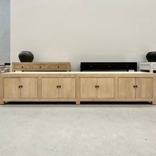 Load image into Gallery viewer, Organic Oversize TV Unit _ Eight Door _ 280cm _ Blonde Elm