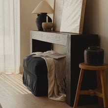 Load image into Gallery viewer, Platform Hallway Table _ Satin Brown