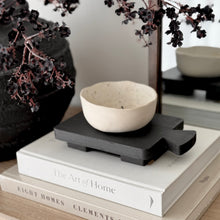Load image into Gallery viewer, Mini Pedestal Tray _ Reclaimed Wood _ Black