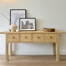 Load image into Gallery viewer, Oriental Console _ Deep Drawer _ Blonde Elm