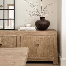 Load image into Gallery viewer, Antique TV Unit _ Six Door _ 220cm _ Aged Elm