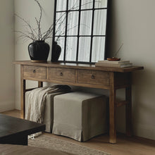 Load image into Gallery viewer, Ming Console _ Three Drawer _ 180cm _ Rustic Brown