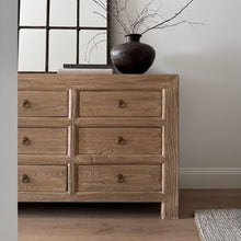 Load image into Gallery viewer, Antique Nine Drawer Chest _ Aged Elm