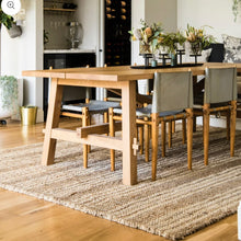 Load image into Gallery viewer, Rug _ Organic Jute _ Stripe _ Natural & Ivory