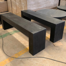 Load image into Gallery viewer, Platform Bench _ Chunky _ Modern Textured Black