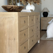Load image into Gallery viewer, Organic Nine Drawer Chest _ Blonde Elm