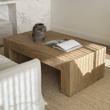 Load image into Gallery viewer, Platform Coffee Table _ Aged Elm