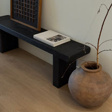 Load image into Gallery viewer, Kuro-Sabi Bench _ Oak _ Black Brown