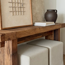Load image into Gallery viewer, European Oak Hallway Table _ Natural