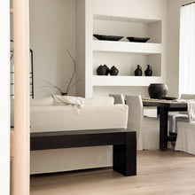 Load image into Gallery viewer, Platform Bench _ Chunky _ Modern Textured Black