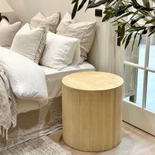 Load image into Gallery viewer, Organic Drum Side Table _ Large _ Blonde Elm
