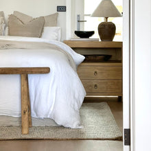 Load image into Gallery viewer, Farmhouse Bedside Table _ XL _ Aged Elm