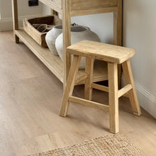 Load image into Gallery viewer, Organic Worker Stool _ Rectangle _ Blonde Elm