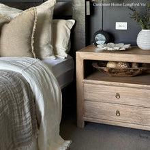 Load image into Gallery viewer, Farmhouse Bedside Table _ XL _ Aged Elm