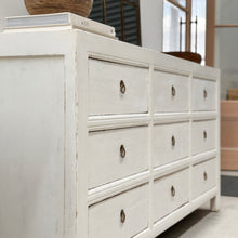 Load image into Gallery viewer, Hamptons Chest _ Nine Drawer _ Rustic White