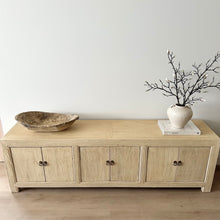 Load image into Gallery viewer, Organic TV Unit _ Six Door _ Blonde Elm _ 2 Sizes