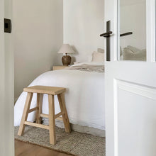 Load image into Gallery viewer, Organic Worker Stool _ Rectangle _ Blonde Elm