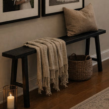 Load image into Gallery viewer, Heritage Skinny Bench _ Textured Black