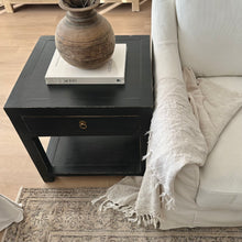 Load image into Gallery viewer, Provincial Farmhouse Lamp Table _ Large _ Black