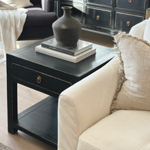 Load image into Gallery viewer, Provincial Farmhouse Lamp Table _ Large _ Black