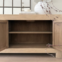 Load image into Gallery viewer, Organic Sideboard _ Iron Detail _ 140cm _ Blonde Elm