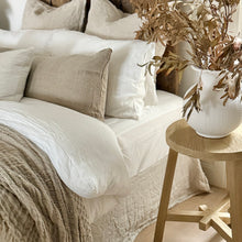 Load image into Gallery viewer, Organic Oversize Stool _ Star Base _ Blonde Elm