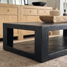 Load image into Gallery viewer, Heritage Square Coffee Table _ Textured Black