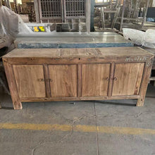 Load image into Gallery viewer, Authentic Antique Sideboard _ Raw Natural Elm _ 189cm