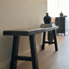 Load image into Gallery viewer, Provincial Bench _ 180cm _ Distressed Black