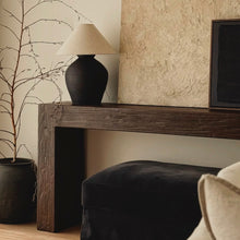 Load image into Gallery viewer, Platform Hallway Table _ Satin Brown