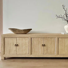 Load image into Gallery viewer, Organic TV Unit _ Six Door _ Blonde Elm _ 2 Sizes