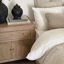 Load image into Gallery viewer, Mediterranean Bedside Table _ XL _ Aged Elm