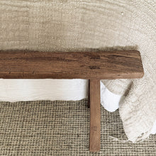 Load image into Gallery viewer, Antique Skinny Bench _ Earthy Brown