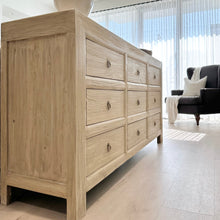 Load image into Gallery viewer, Organic Nine Drawer Chest _ Blonde Elm