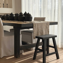 Load image into Gallery viewer, Heritage Worker Stool _ Rectangle _ Textured Black