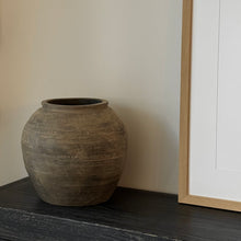 Load image into Gallery viewer, Vintage Rustic Pot _ Medium _ Stone Grey