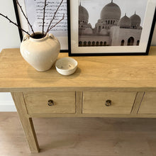 Load image into Gallery viewer, Oriental Console _ Deep Drawer _ Blonde Elm