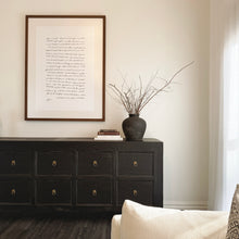 Load image into Gallery viewer, Vintage Arabic Poem _ Framed Print _ 95x125cm