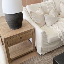 Load image into Gallery viewer, Farmhouse Lamp Table _ X-Large _ Aged Elm