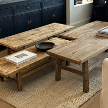 Load image into Gallery viewer, Farmhouse Coffee Table _ Small _ Raw Natural Elm