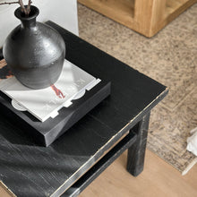 Load image into Gallery viewer, Oriental Lamp Table _ Large _ Distressed Black