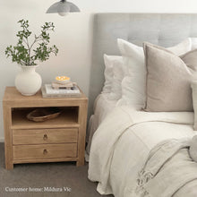 Load image into Gallery viewer, Farmhouse Bedside Table _ XL _ Aged Elm