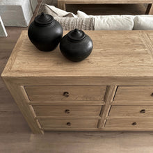 Load image into Gallery viewer, Antique Nine Drawer Chest _ Aged Elm