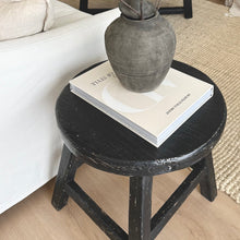 Load image into Gallery viewer, Provincial Boho Side Table _ Black Elm