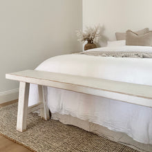 Load image into Gallery viewer, *Clearance* Hamptons Bench _ 180cm _ Rustic White Elm